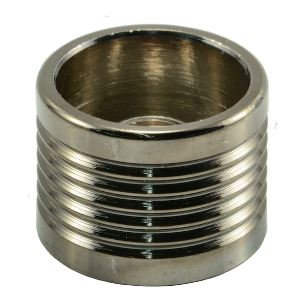 Midwest Fastener Socket Spoke Screw Cap, 5/16 in Dia, Black Chrome, Brass Plain, 6 PK 36805 - main